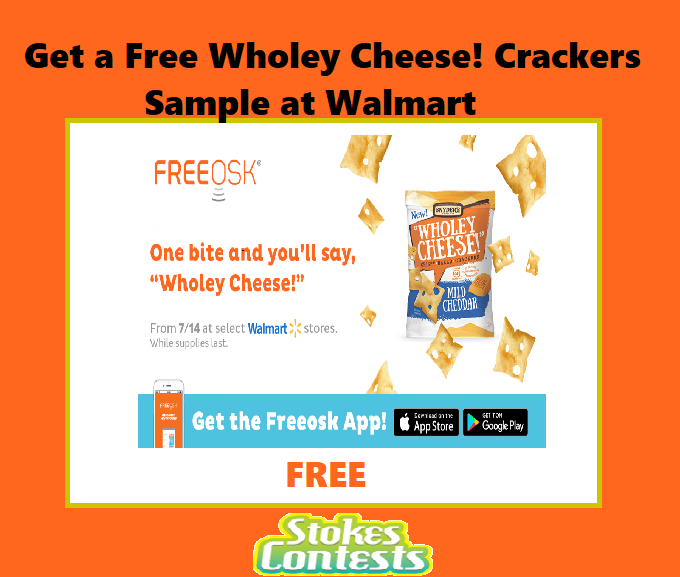 Image FREE Wholey Cheese Crackers!