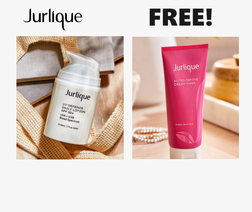 Image FREE Jurlique UV Defence Daily Lotion SPF 50+ & FREE Nutri-Define Mask