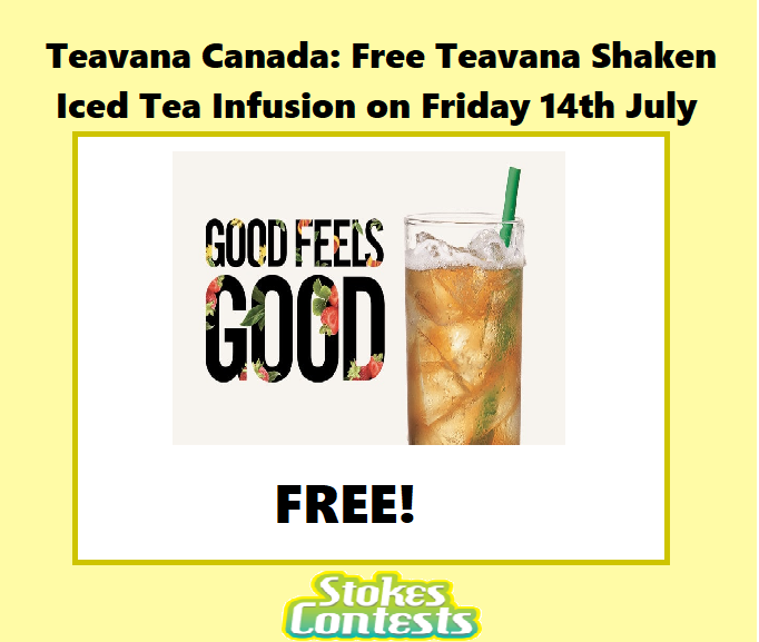 Image FREE Teavana Shaken Iced Tea Infusion at Teavana Canada TOMORROW ONLY!