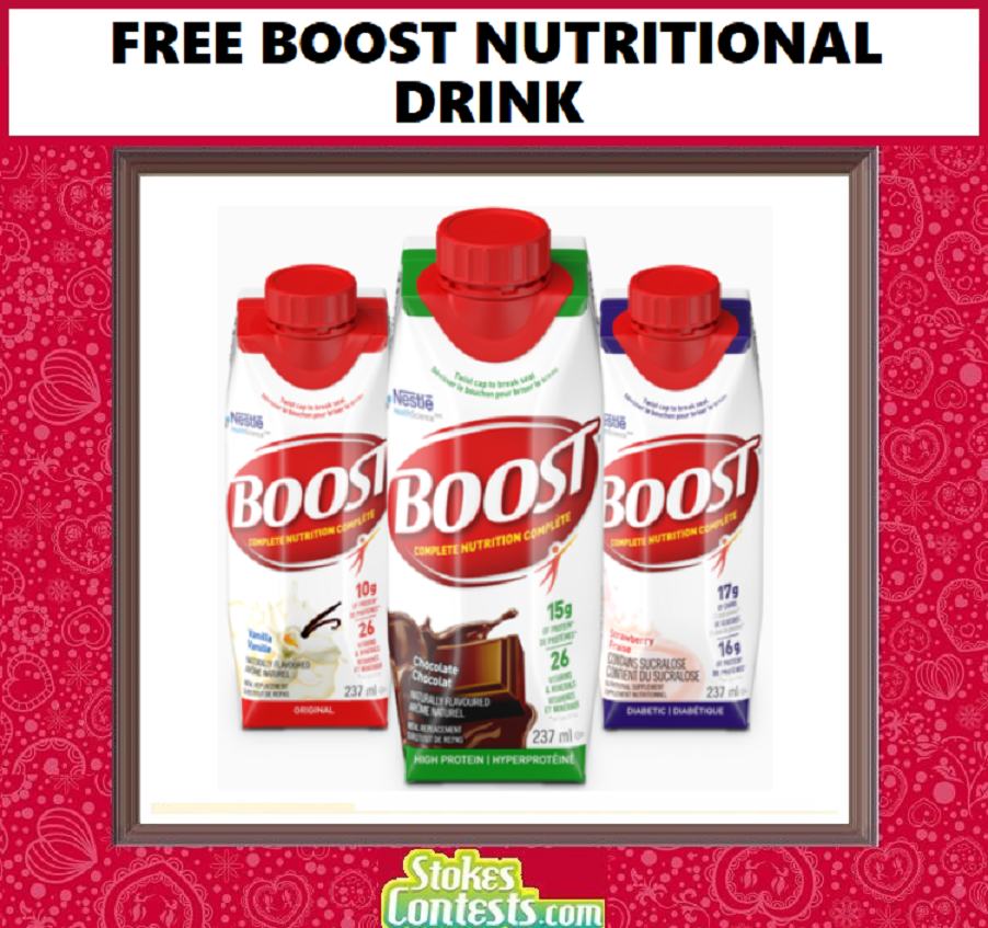 Image FREE Boost Nutritional Drink!
