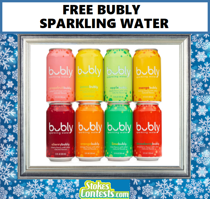 Image FREE Can Of Bubly Sparkling Water