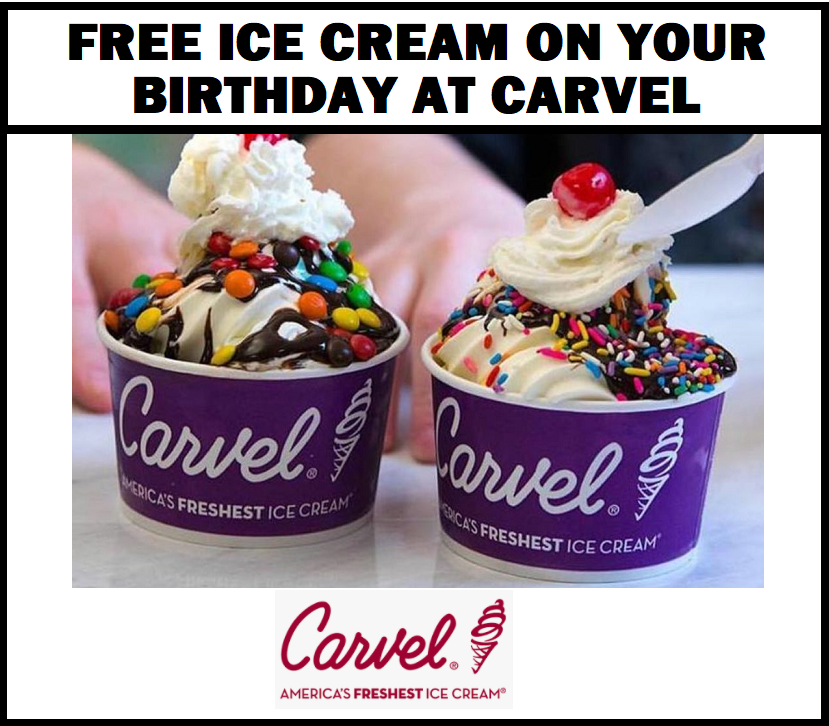 Image FREE Ice Cream On Your Birthday at Carvel