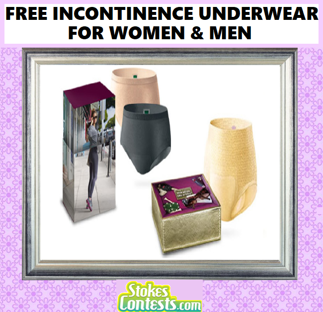 Image FREE Depends FREE Incontinence Underwear for Women & Men Sample PACK!
