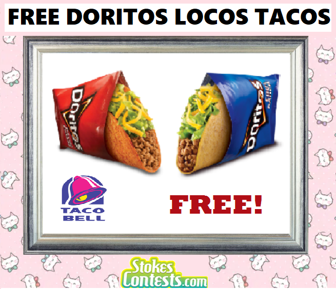 Image FREE Nacho Cheese Doritos Locos Taco from Taco Bell!