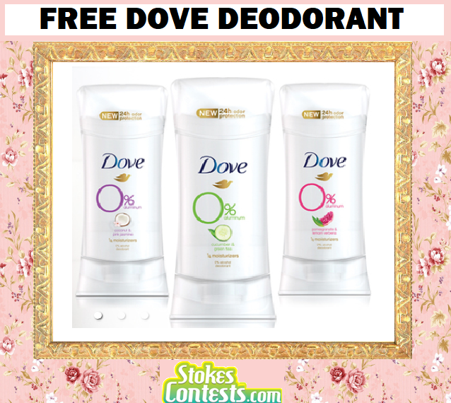 Image FREE Dove Deodorant!!