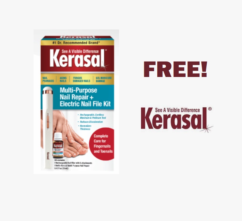 Image FREE Kerasal Multi-Purpose Nail Repair + Electric File Kit