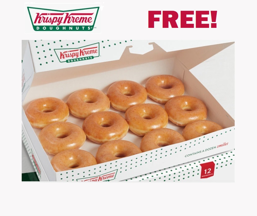 Image FREE 4 Pack of Doughnuts at Krispy Kreme 