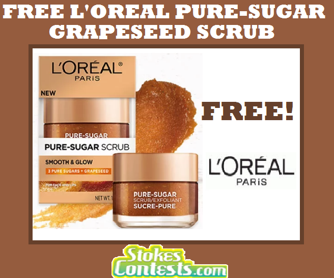 Image FREE L'Oreal Pure-Sugar Grapeseed Scrub.