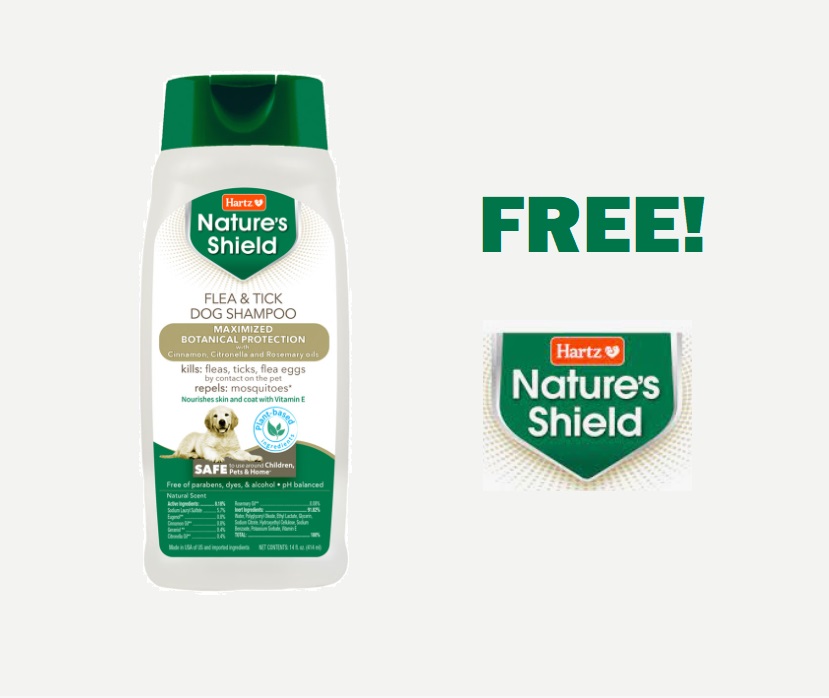 Image FREE Nature’s Shield Flea & Tick Dog Shampoo!