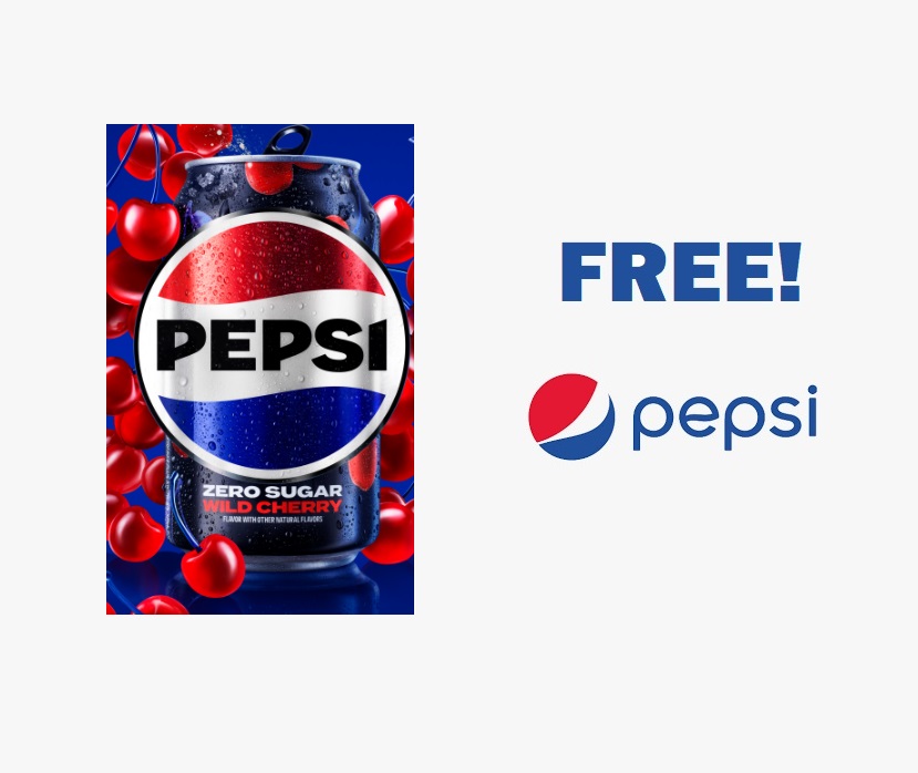Image FREE Pepsi Wild Cherry Drink 