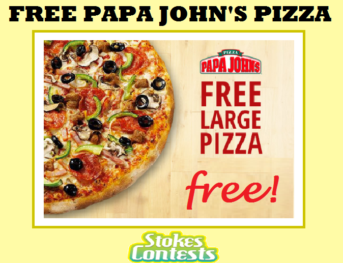 Image FREE Papa John's Large Pizza & Soft Drink