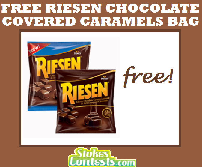 Image FREE Riesen Dark Chocolate Covered or Milk Chocolate Covered Caramels Bag! TODAY ONLY!