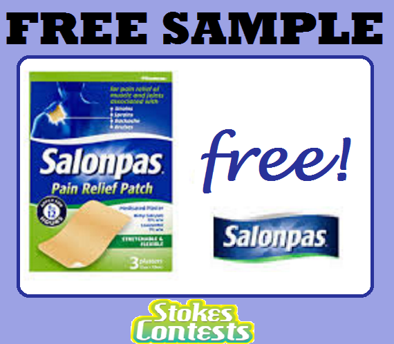 Image FREE Salonpas Pain Relieving Patch 2 ct Sample