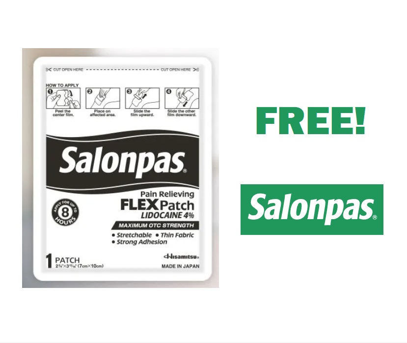 Image FREE Salonpas Pain Relieving Lidocaine Flex Patch