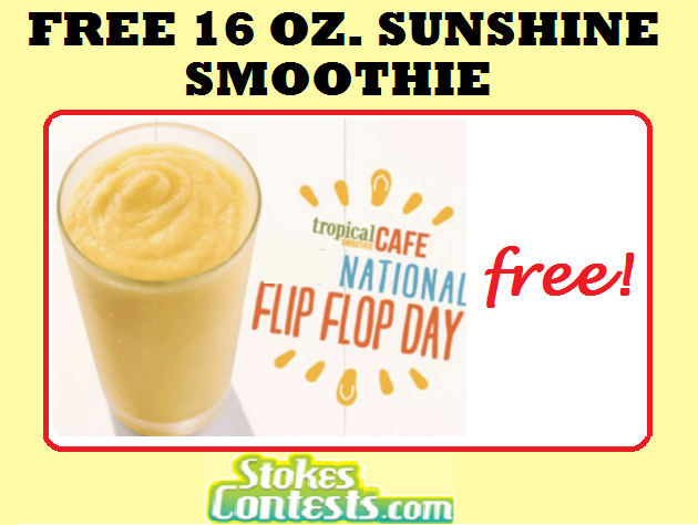 Image FREE Sunshine Smoothie! TODAY ONLY!