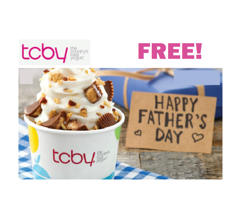 Image FREE Frozen Yogurt for Dads at TCBY On Father’s Day
