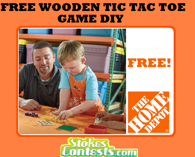 Image FREE DIY Wooden Tic Tac Toe Game