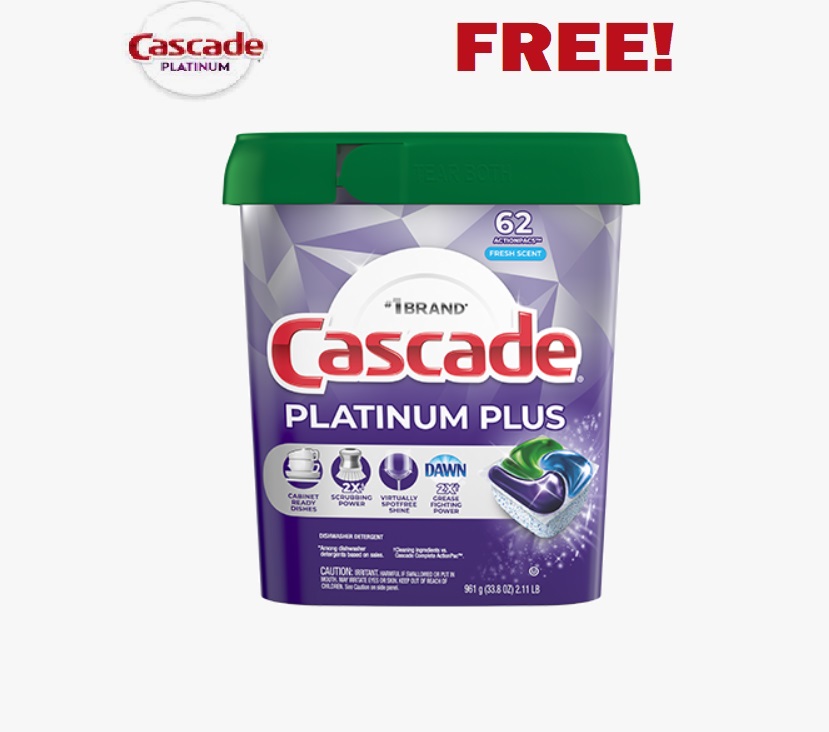 Image FREE Cascade Platinium Plus Dishwasher Tabs