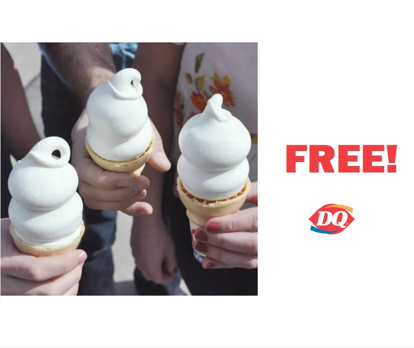 Image FREE Vanilla cones at Dairy Queen! TOMORROW!