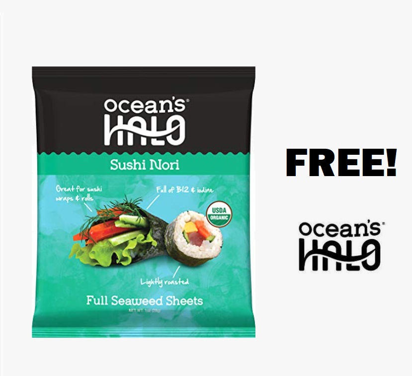 Image FREE 5 Pack of Ocean’s Halo Seaweed Snacks