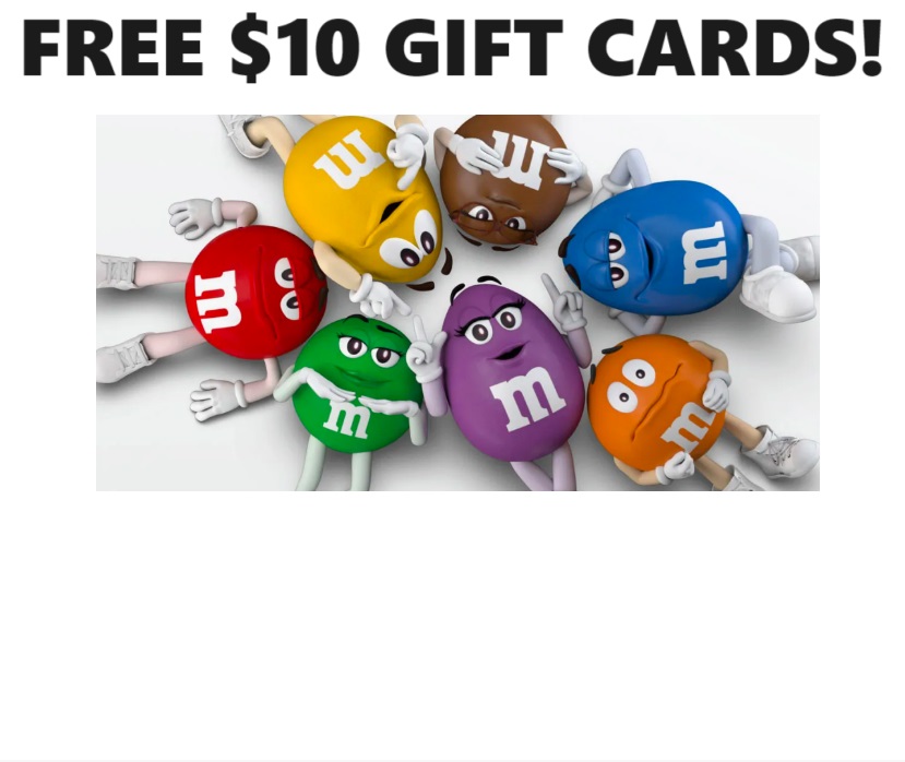 Image FREE $10.00 Gift Card from M&M’s