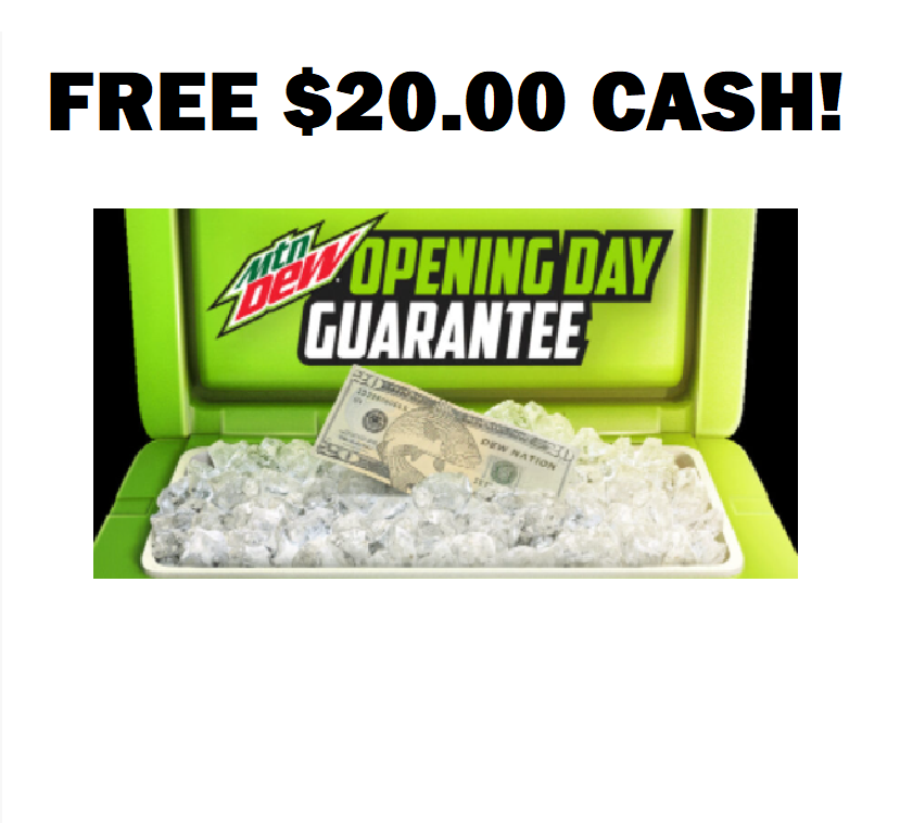 Image FREE $20.00 CASH from MTN DEW