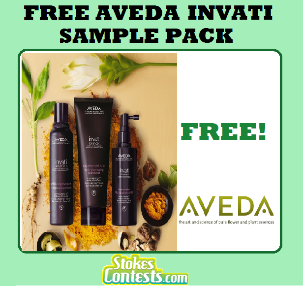 Image FREE AVEDA Invati Sample Pack!