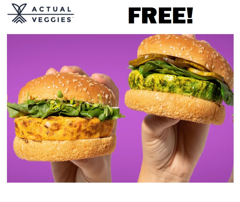 Image FREE 2-Pack of Actual Veggies Burgers 