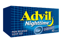 Image FREE Advil Nighttime Liqui-Gels