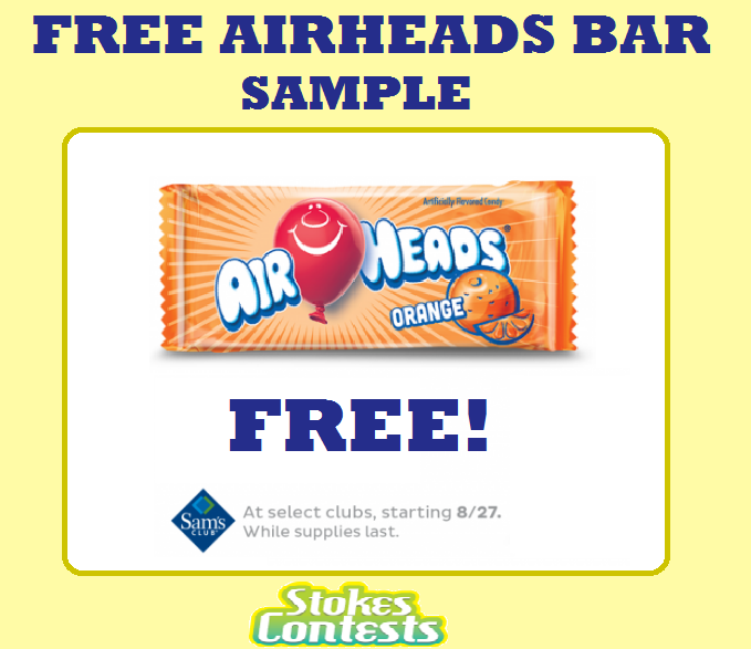 Image FREE Airheads Bars Sample