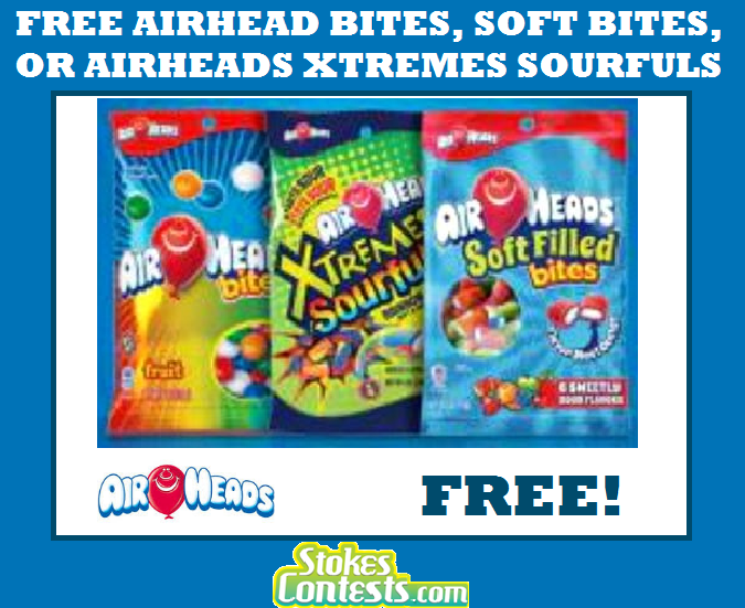 Image FREE Airheads Bites, Airheads Soft Bites or Airheads Xtremes Sourfuls! TODAY ONLY!