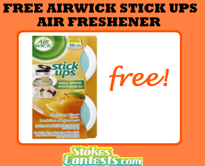 Image FREE Airwick Stick Ups Air Freshener TODAY ONLY!