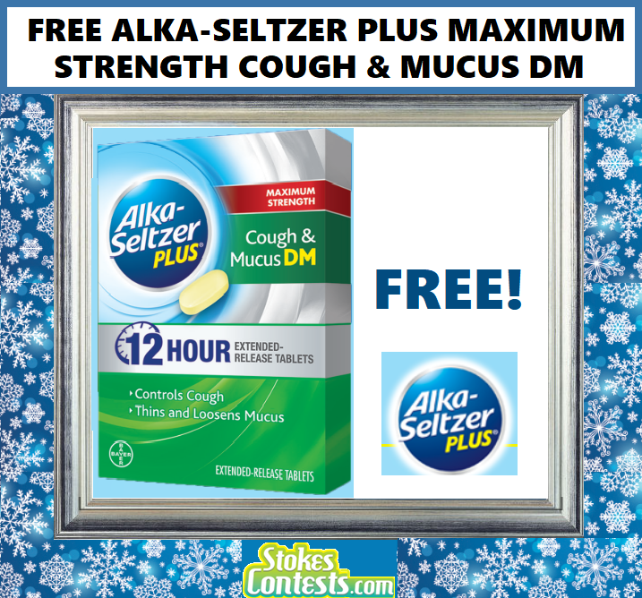 Image FREE Alka-Seltzer Plus Maximum Strength Cough & Mucus DM