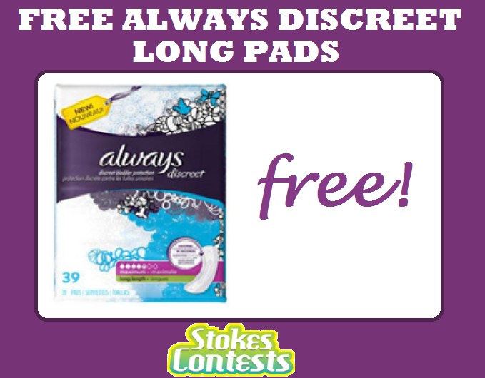 Image FREE Always Discreet Long Pads