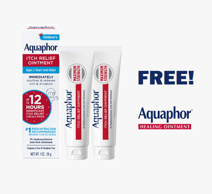 Image FREE Aquaphor Itch Relief Ointment
