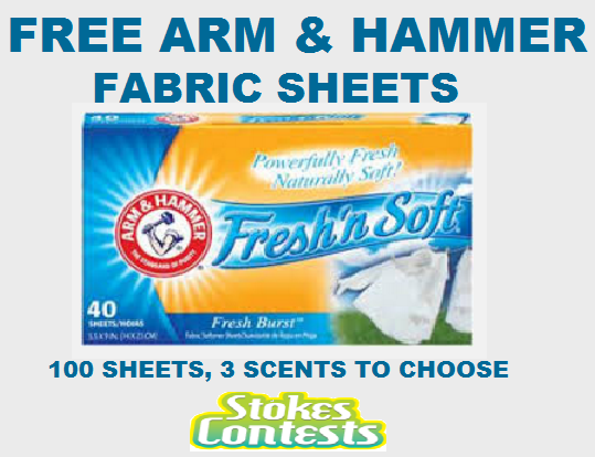 Image FREE Arm & Hammer Fabric Sheets TODAY Only!