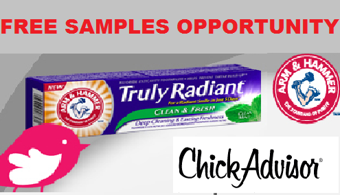 Image FREE Arm Hammer Toothpaste Sample Opportunity