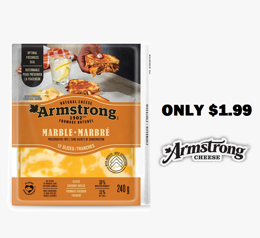 Image Armstrong Natural Cheese Slices for ONLY $1.99 