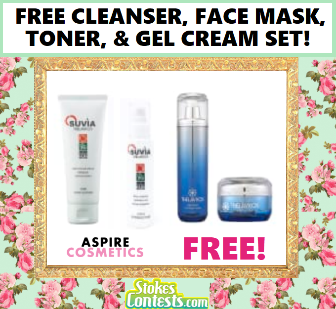 Image FREE Face Cleanser, Face Mask, Toner & Gel Cream Set!