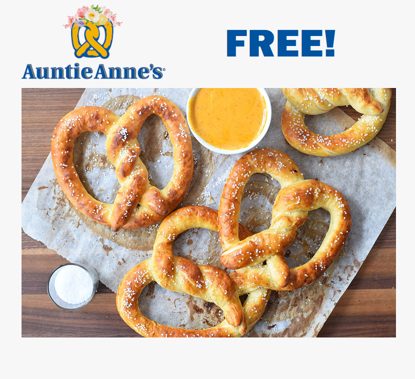 Image FREE Pretzels at Auntie Anne’s