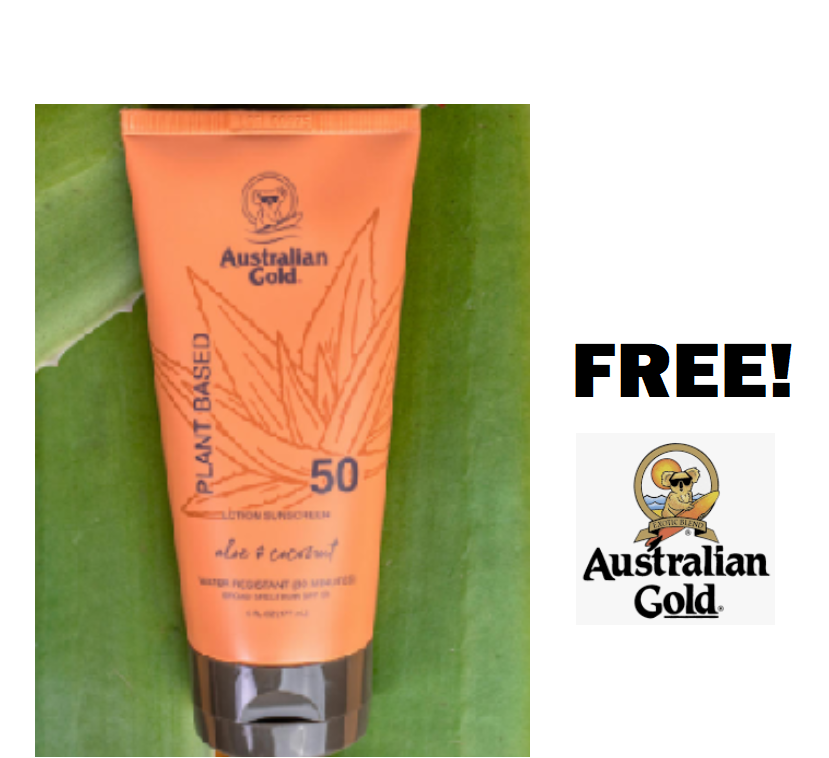 Image FREE Australian Gold Plant Based Sunscreen