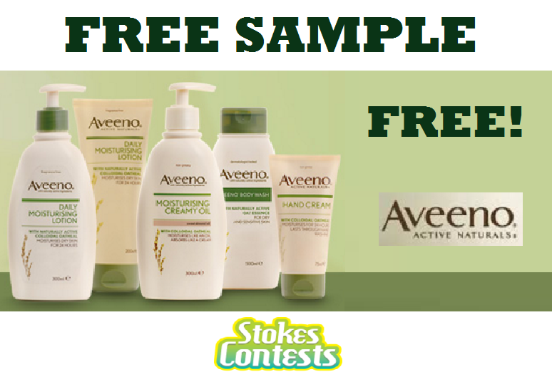 Image FREE Aveeno Lotion Sample.