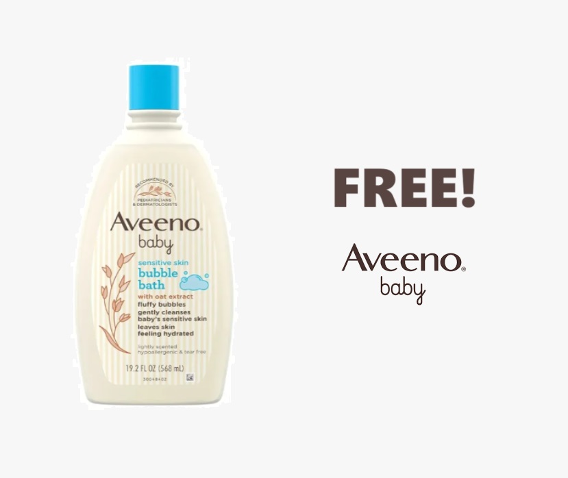 Image FREE Aveeno Baby Bubble Bath With Oat Extract for Sensitive Skin