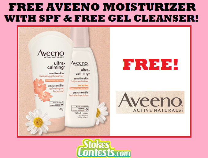 Image FREE Aveeno Ultra-Calming Moisturizer with SPF & FREE Cleanser!