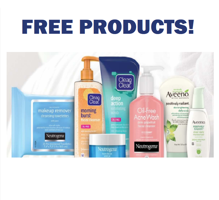 Image FREE Aveeno, Neutrogena and Clean & Clear Products