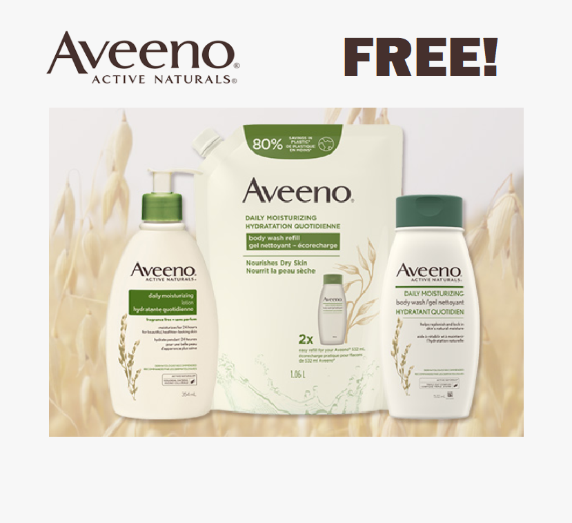 Image FREE Aveeno Lotion, Body Wash & MORE!