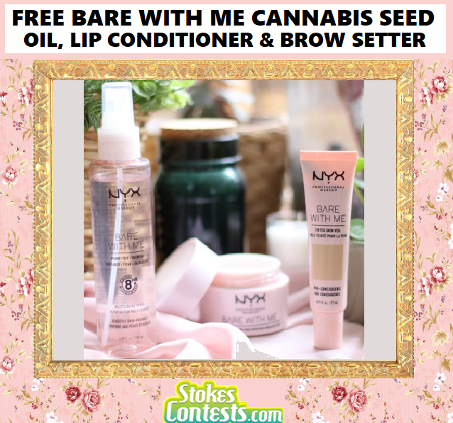 Image FREE Bare With Me Cannabis Seed Oil, Lip Conditioner & Brow Setter