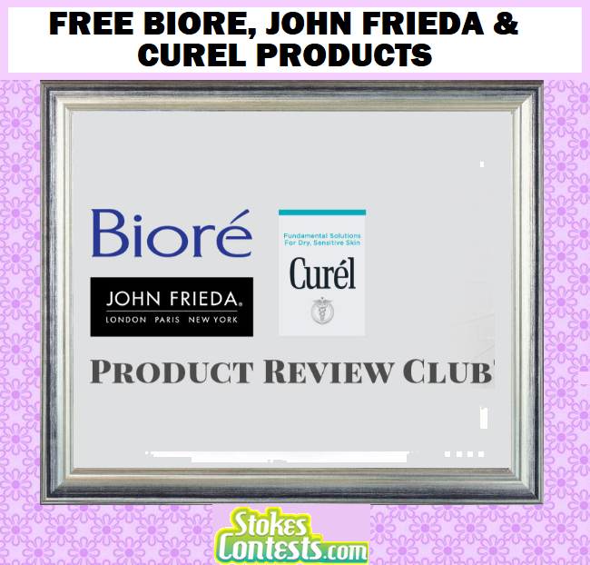 Image  FREE Biore, John Frieda & Curel Products