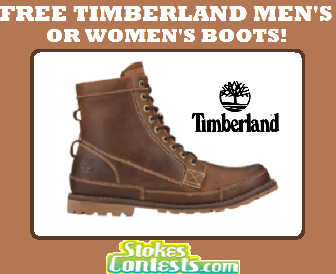 Image FREE Timberland Men's or Women's BOOTS!