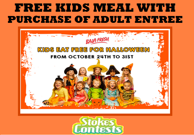 Image FREE Kids Meal With Purchase of Adult Entree at  Baja Fresh TODAY ONLY! 